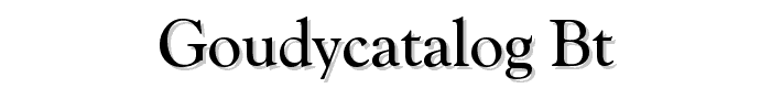 GoudyCatalog BT font